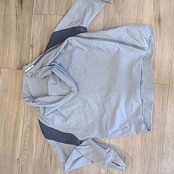 Lululemon Sway Cowl Neck Jacket sz 8 Grey, Side Zipper - Picture 2 of 13
